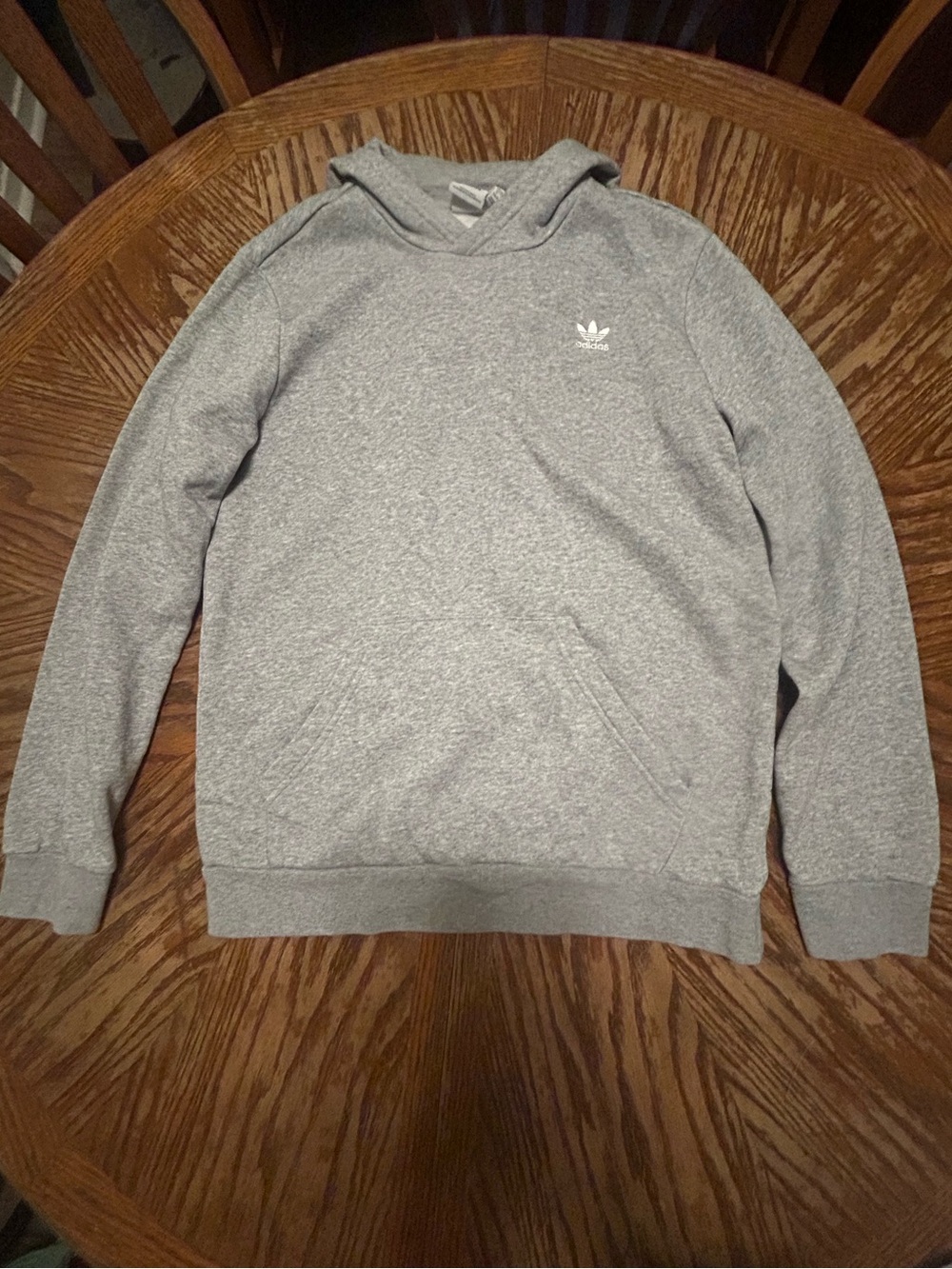 adidas Originals Kids Trefoil Essentials Hoodie Gray Youth XL